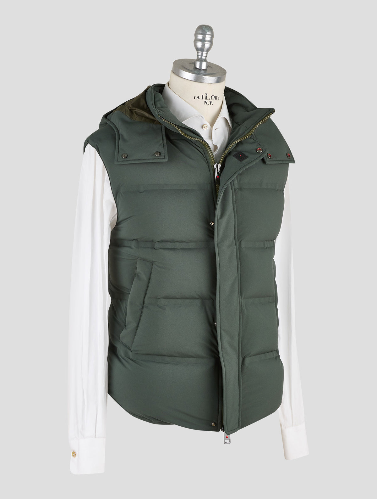 Kired Green Pa Gilet Coat