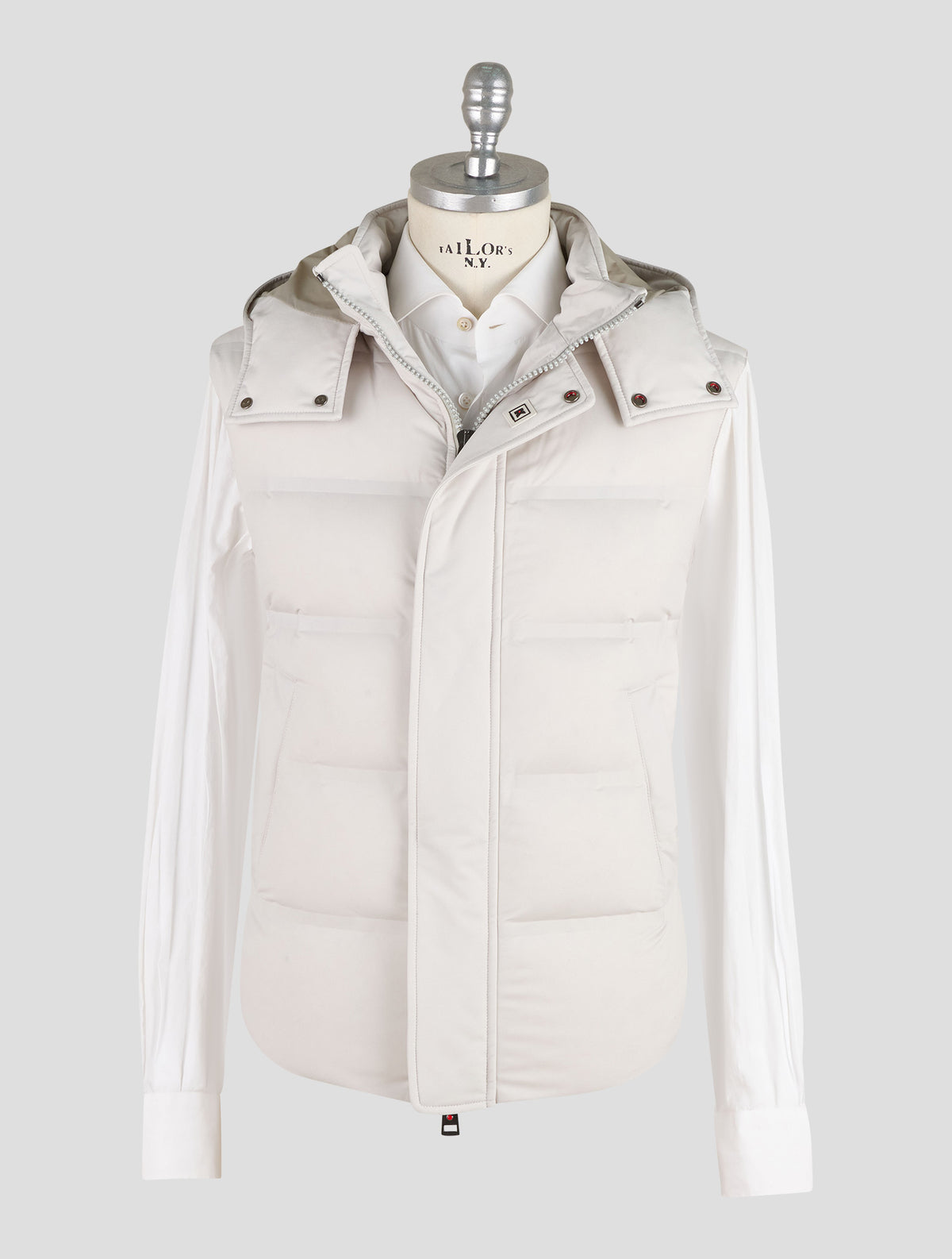 Kired White Pa Gilet Coat