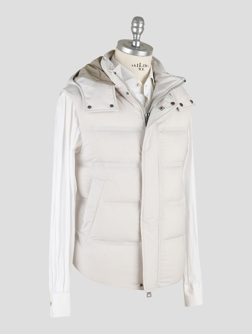 Kired White Pa Gilet Coat