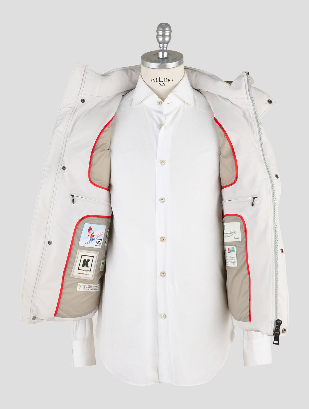 Kired White Pa Gilet Coat