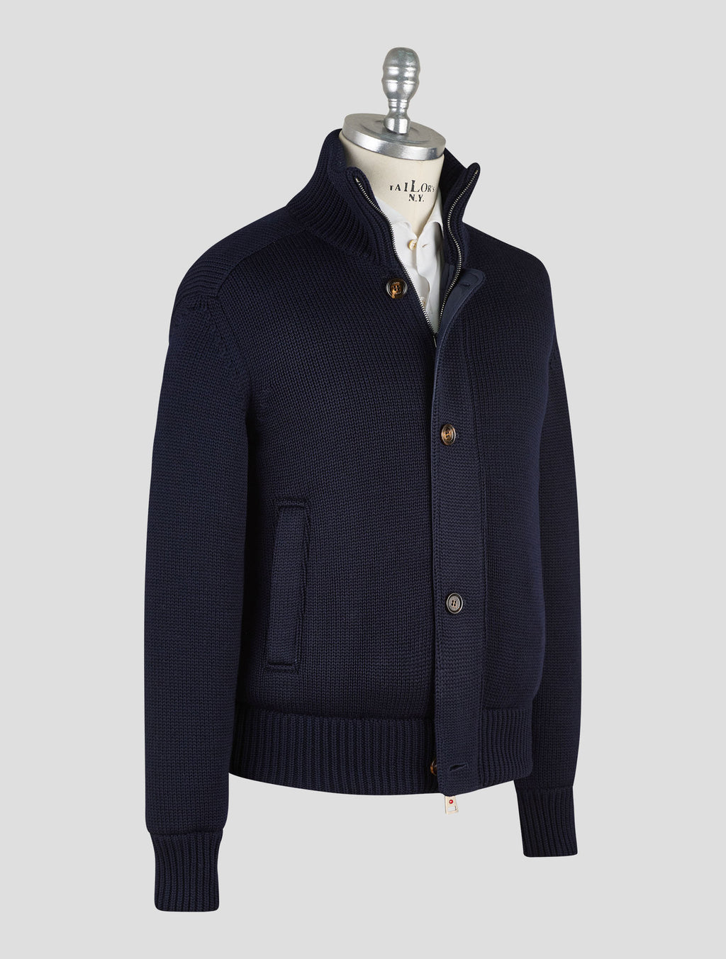 Kired Blue Wool Coat