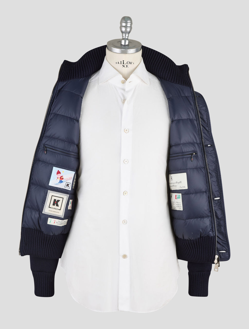 Kired Blue Wool Coat