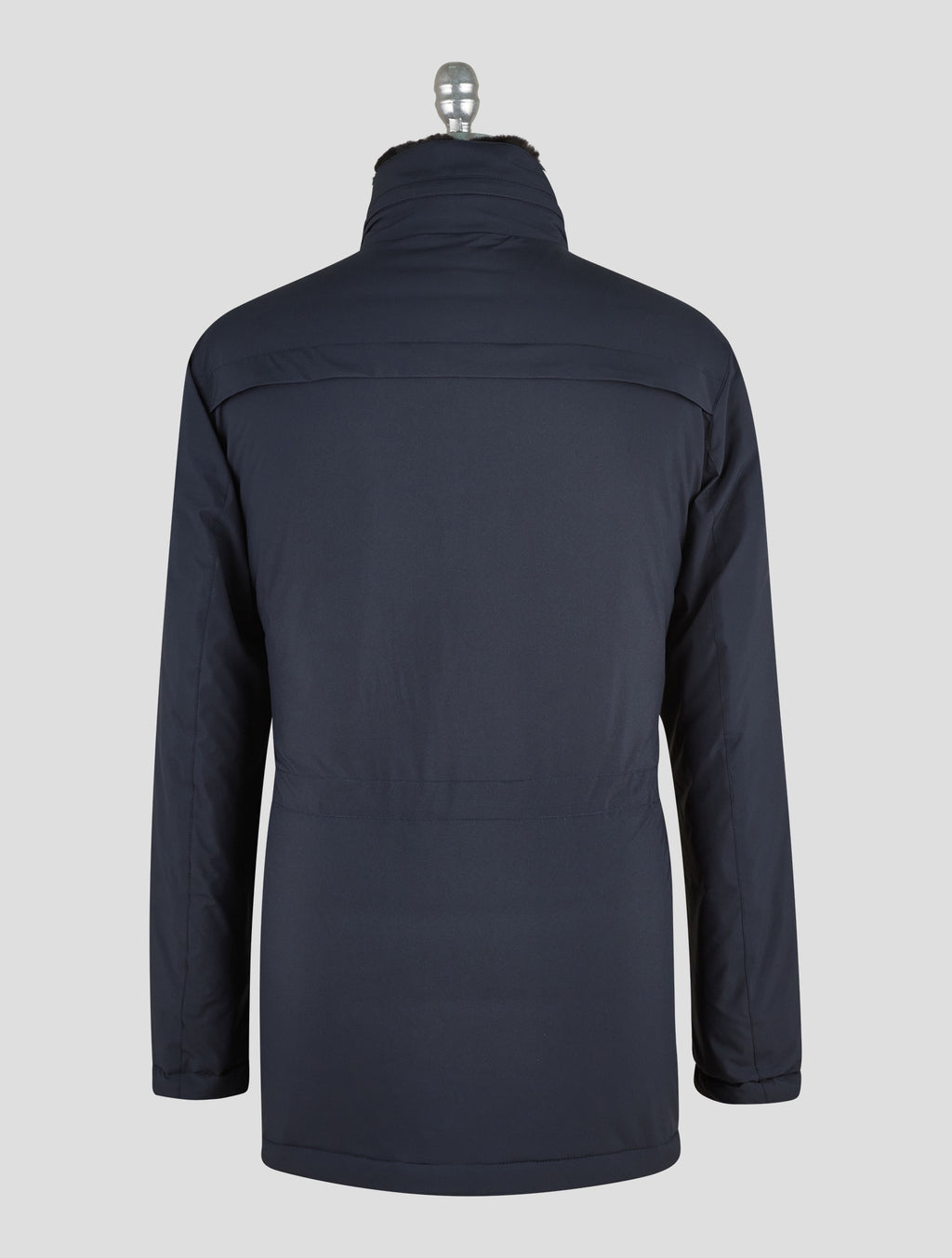 Kired Blue Pl Mink Fur Collar Coat