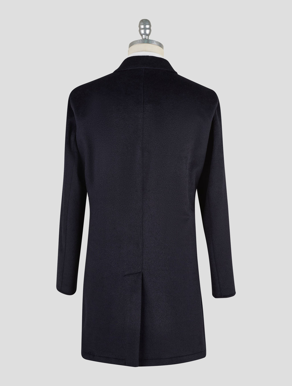 Kired Blue Pl Acrylic Wool Pl Reverse Overcoat