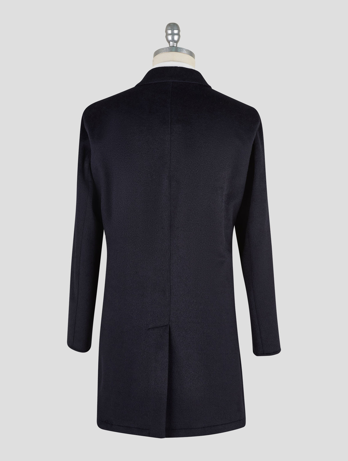 Kired Blue Pl Acrylic Wool Pl Reverse Overcoat