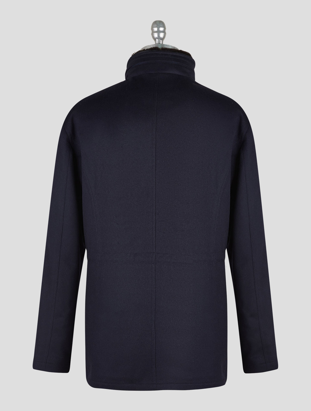 Kired Blue Navy Cashmere Beaver Fur Coat