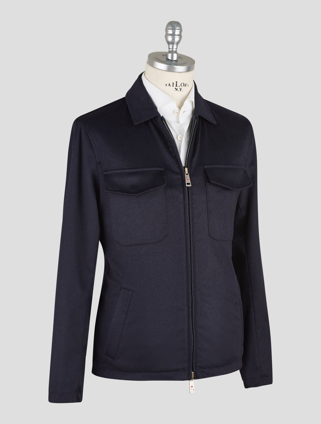 Kired Blue Navy Cashmere Pl Reverse Coat