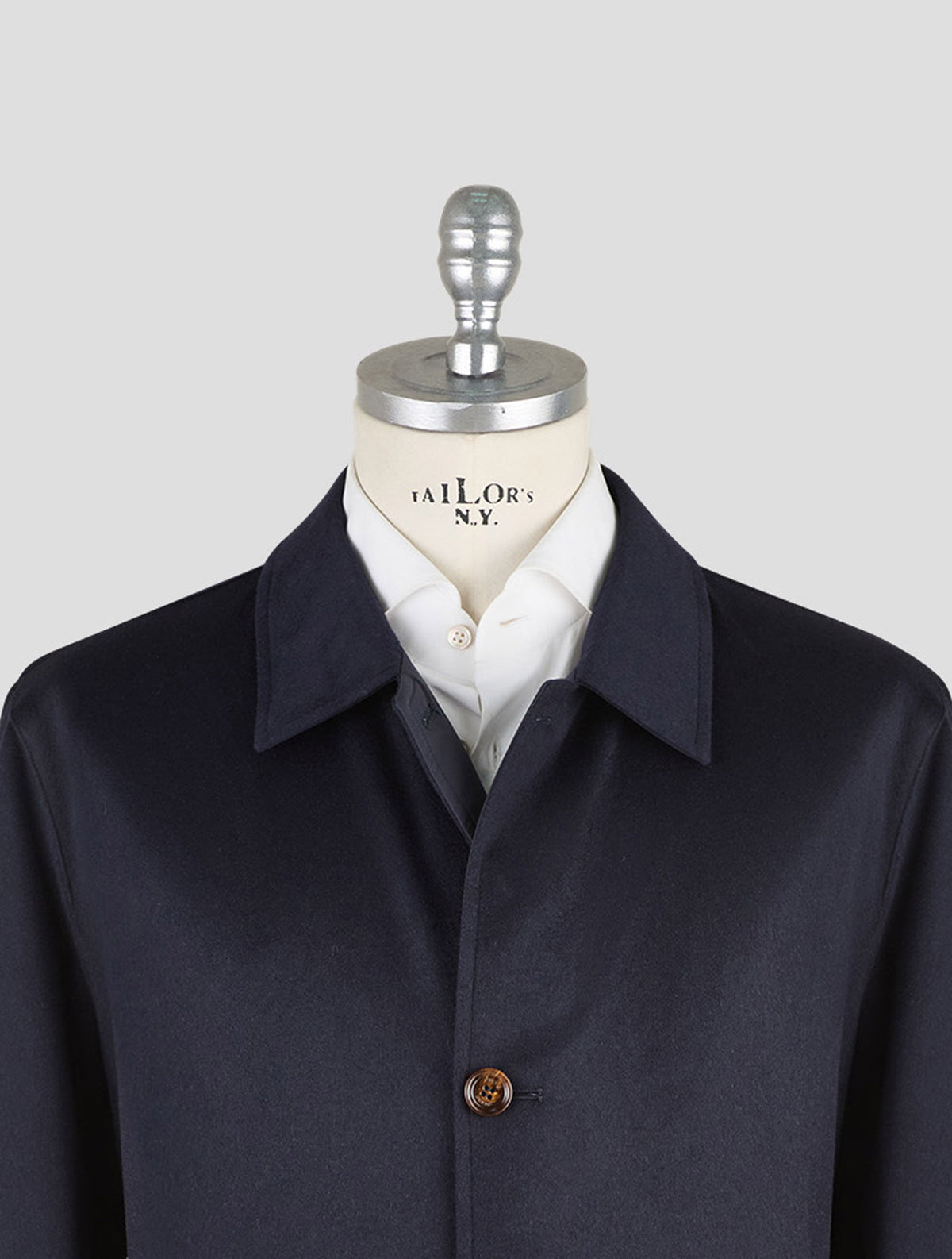 Kired Blue Navy Cashmere Pl Reverse Overcoat