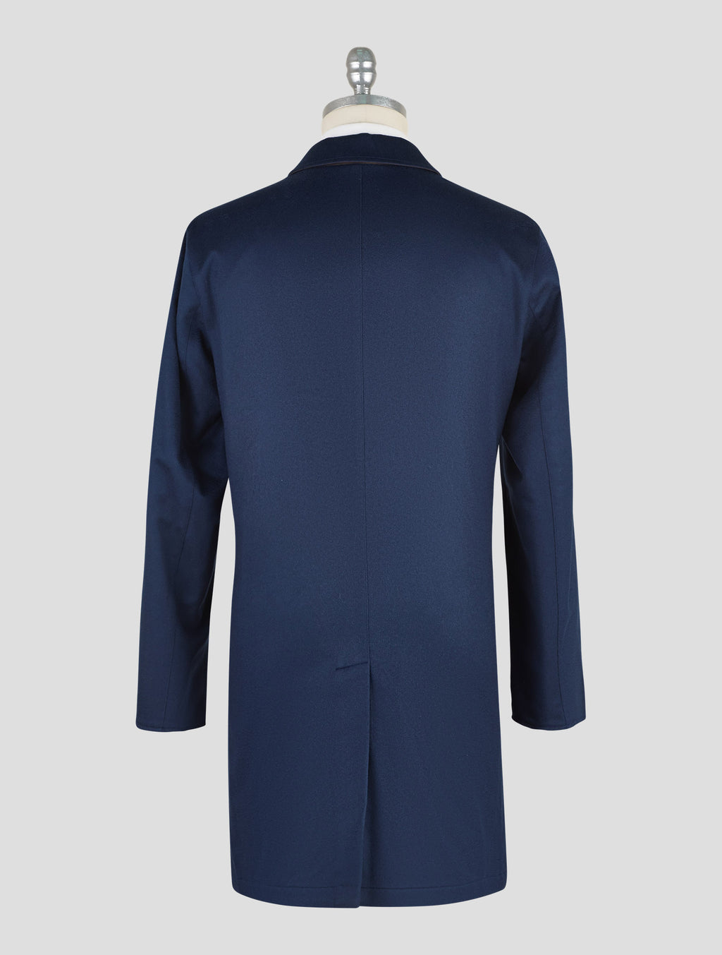 Kired Blue Navy Brown Cashmere Pl Reverse Overcoat