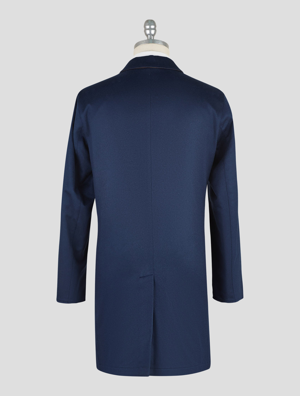 Kired Blue Navy Brown Cashmere Pl Reverse Overcoat