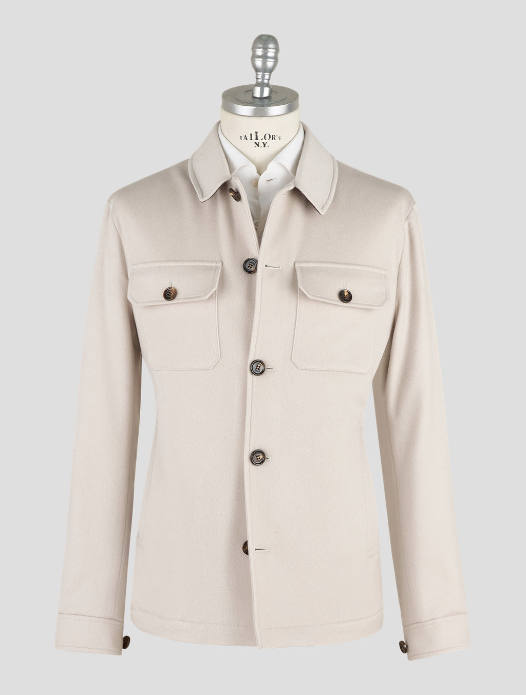 Kired Light Gray Cashmere Coat