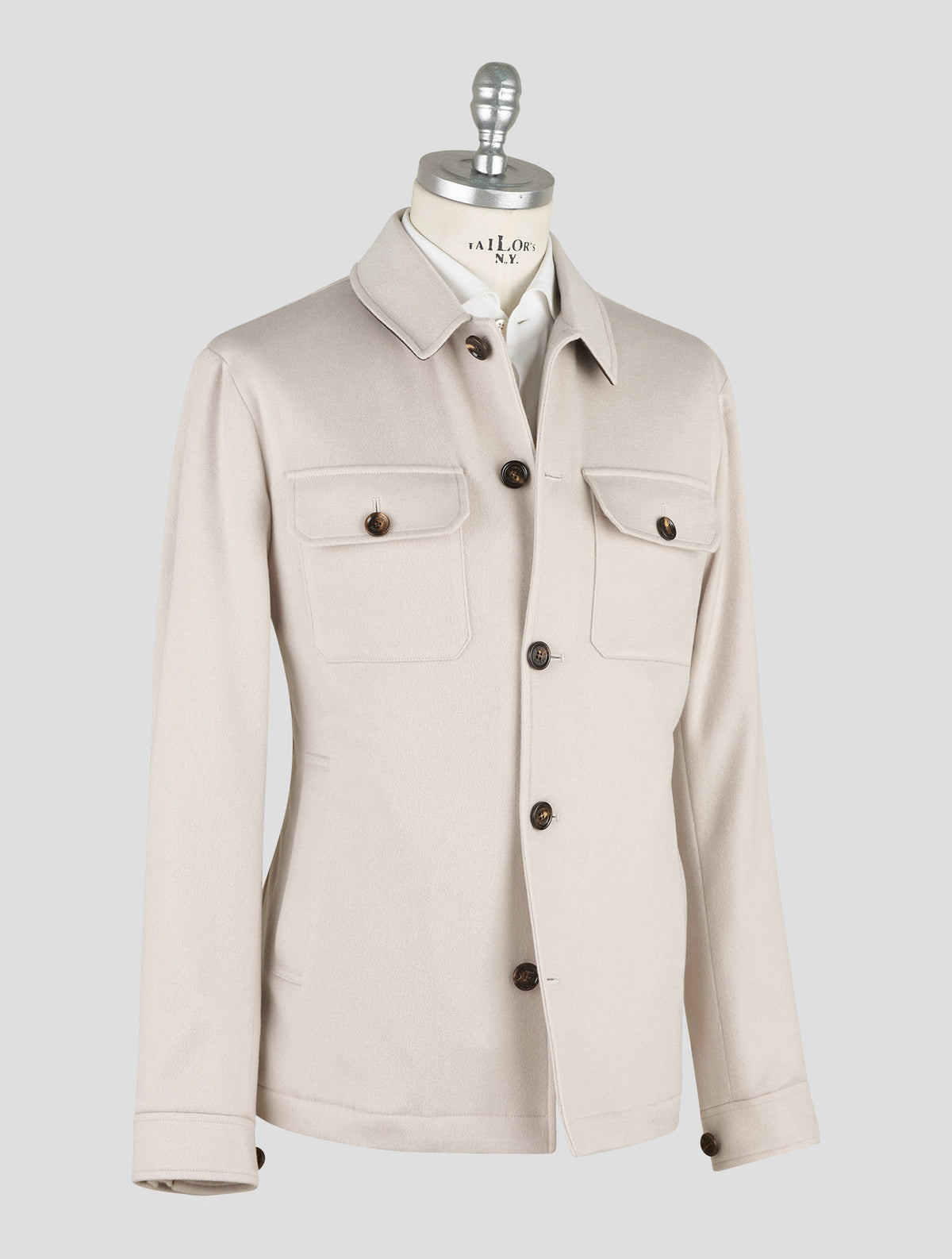Kired Light Gray Cashmere Coat
