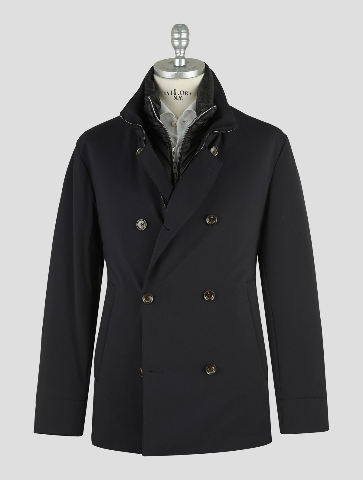 Montecore Dark Blue Virgin Wool Coat