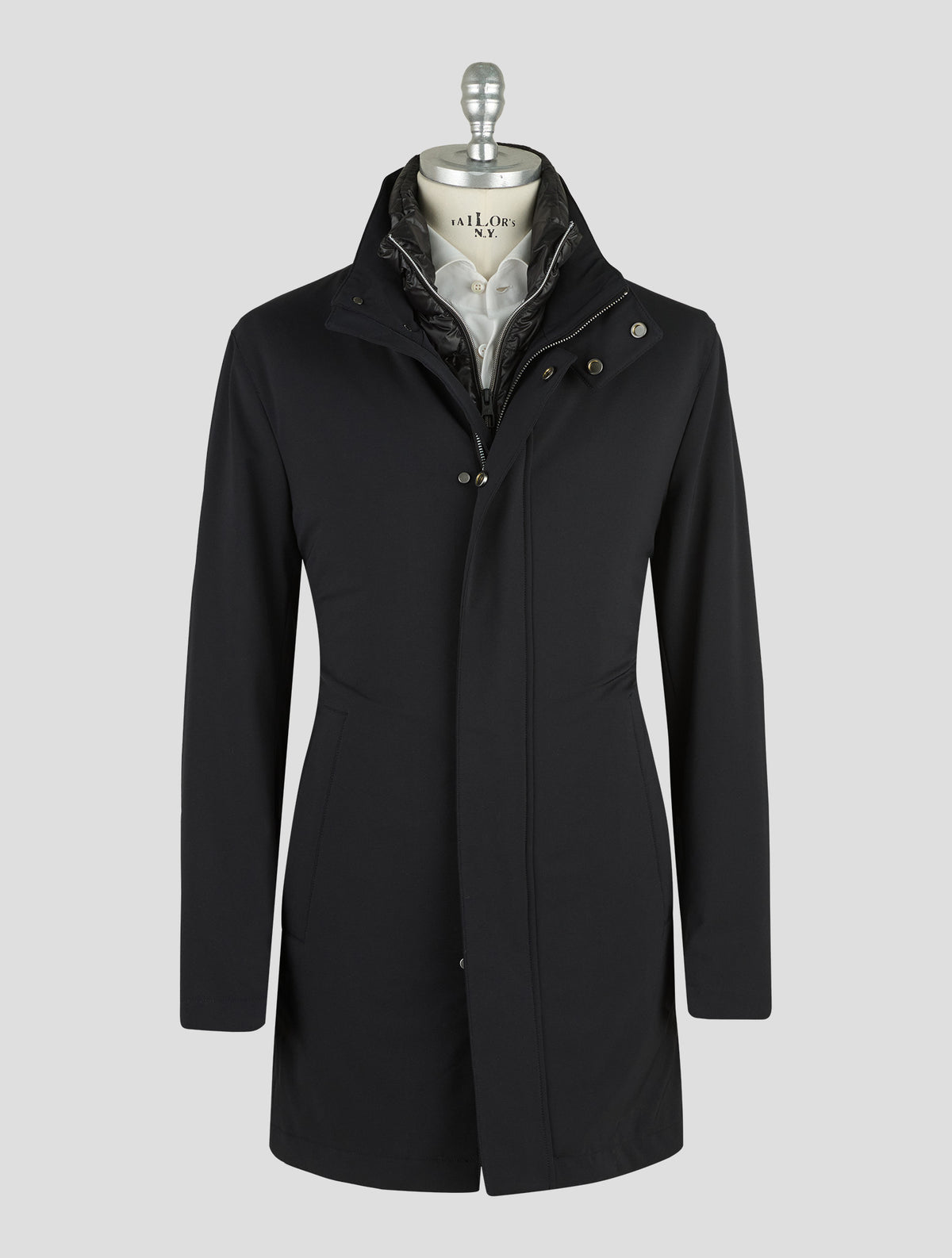 Montecore Dark Blue Pl Pu Overcoat