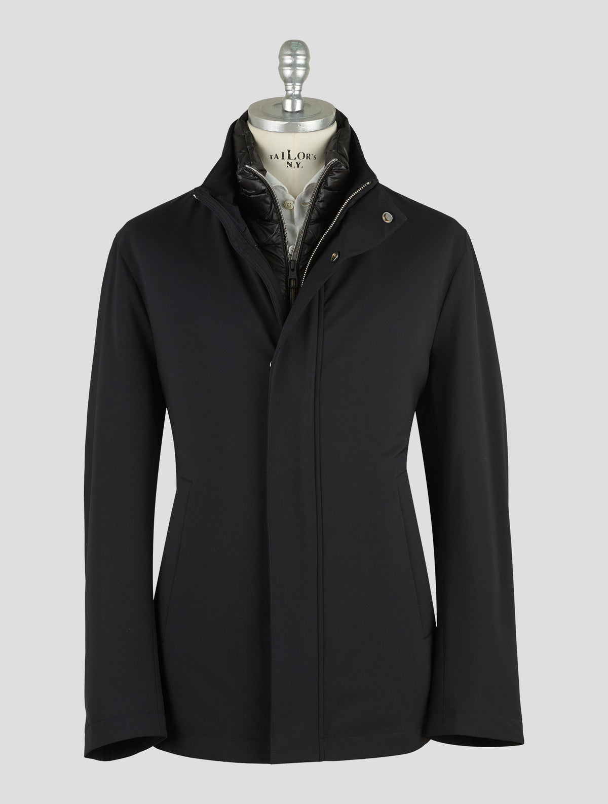 Montecore Dark Blue Pl Pu Overcoat