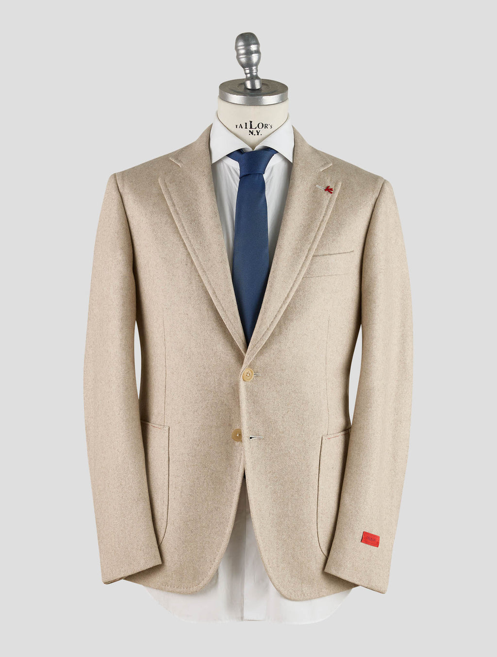 Isaia Beige Wool Cashmere Blazer Mod. Capri