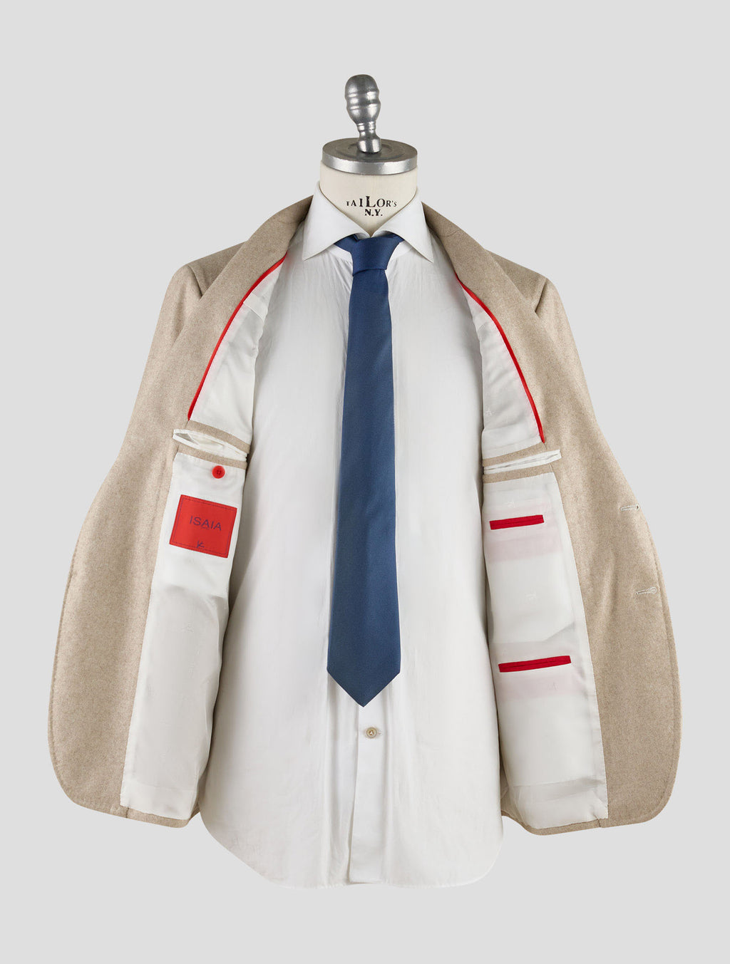 Isaia Beige Wool Cashmere Blazer Mod. Capri