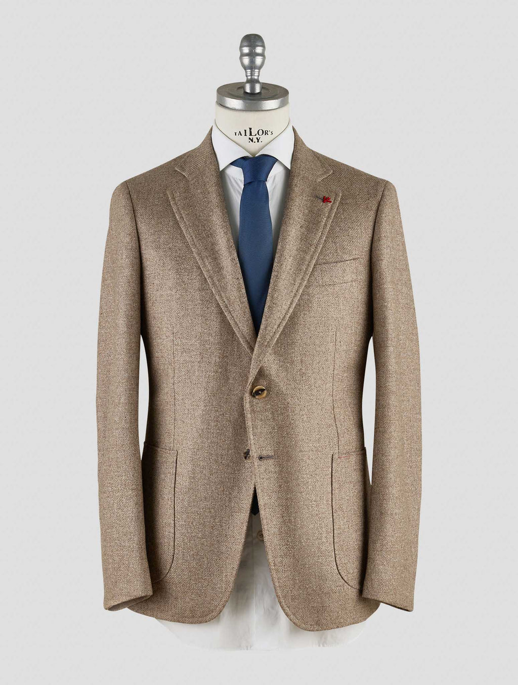 Isaia Light Brown Wool Cashmere Blazer Mod. Capri