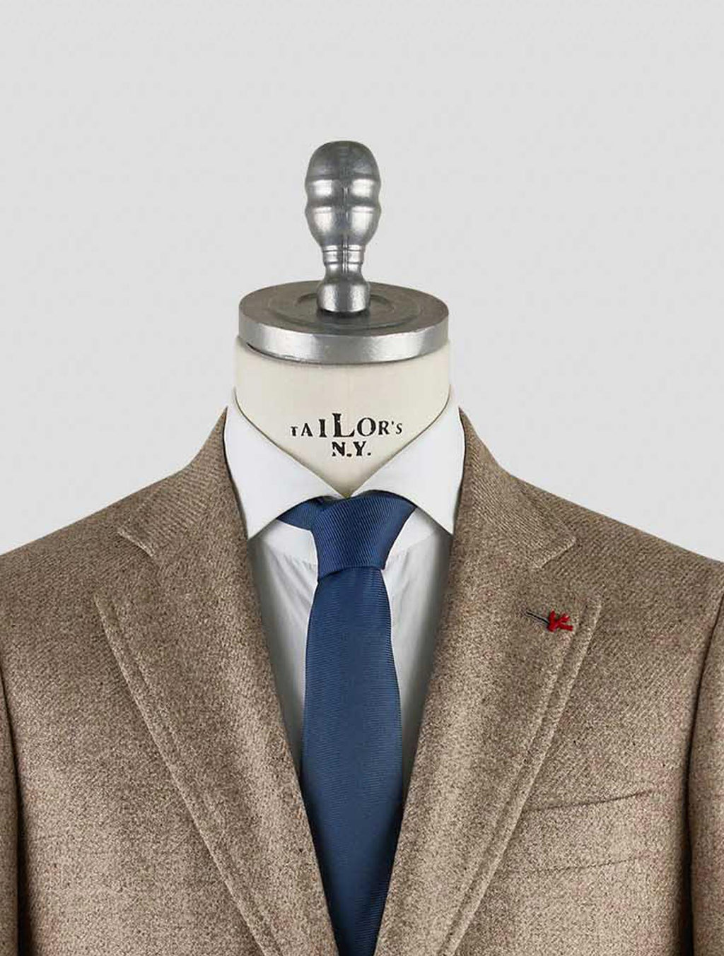 Isaia Light Brown Wool Cashmere Blazer Mod. Capri