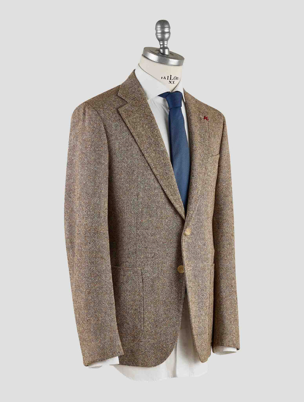 Isaia Brown Wool Blazer Mod. Capri
