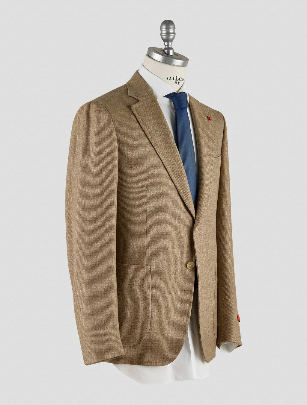 Isaia Light Brown Wool Blazer Mod. Capri