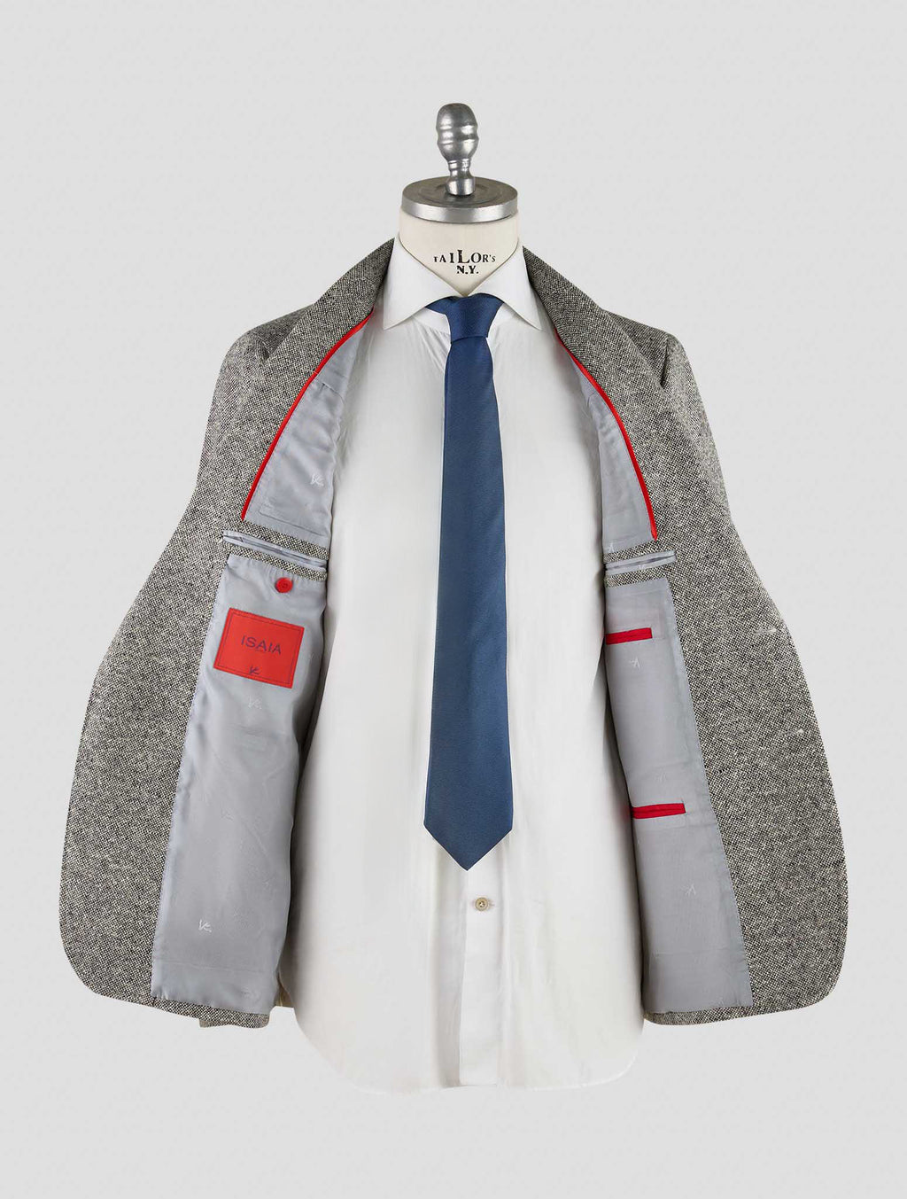 Isaia Gray Wool Blazer Mod. Capri
