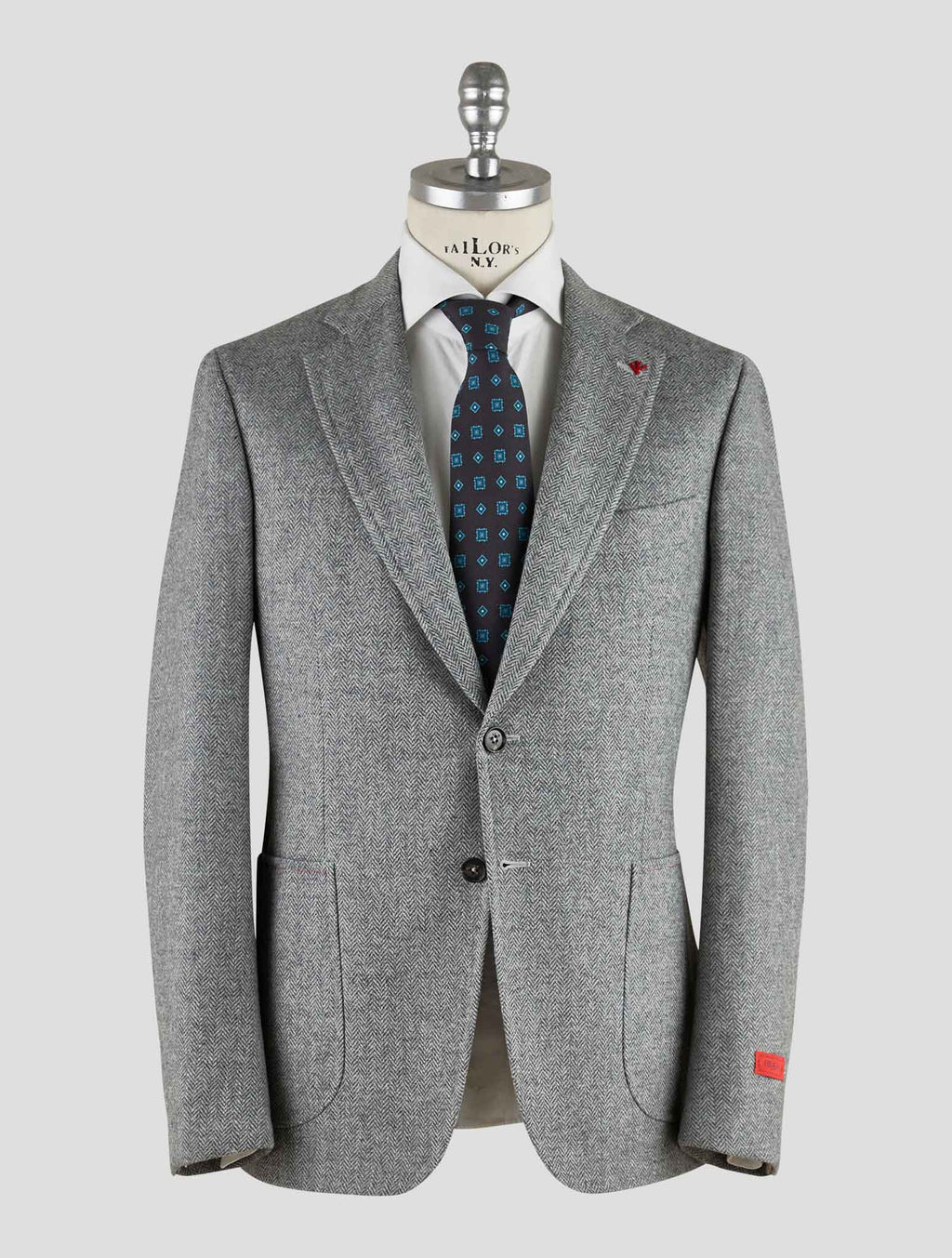 Isaia Gray Wool Blazer Mod. Capri