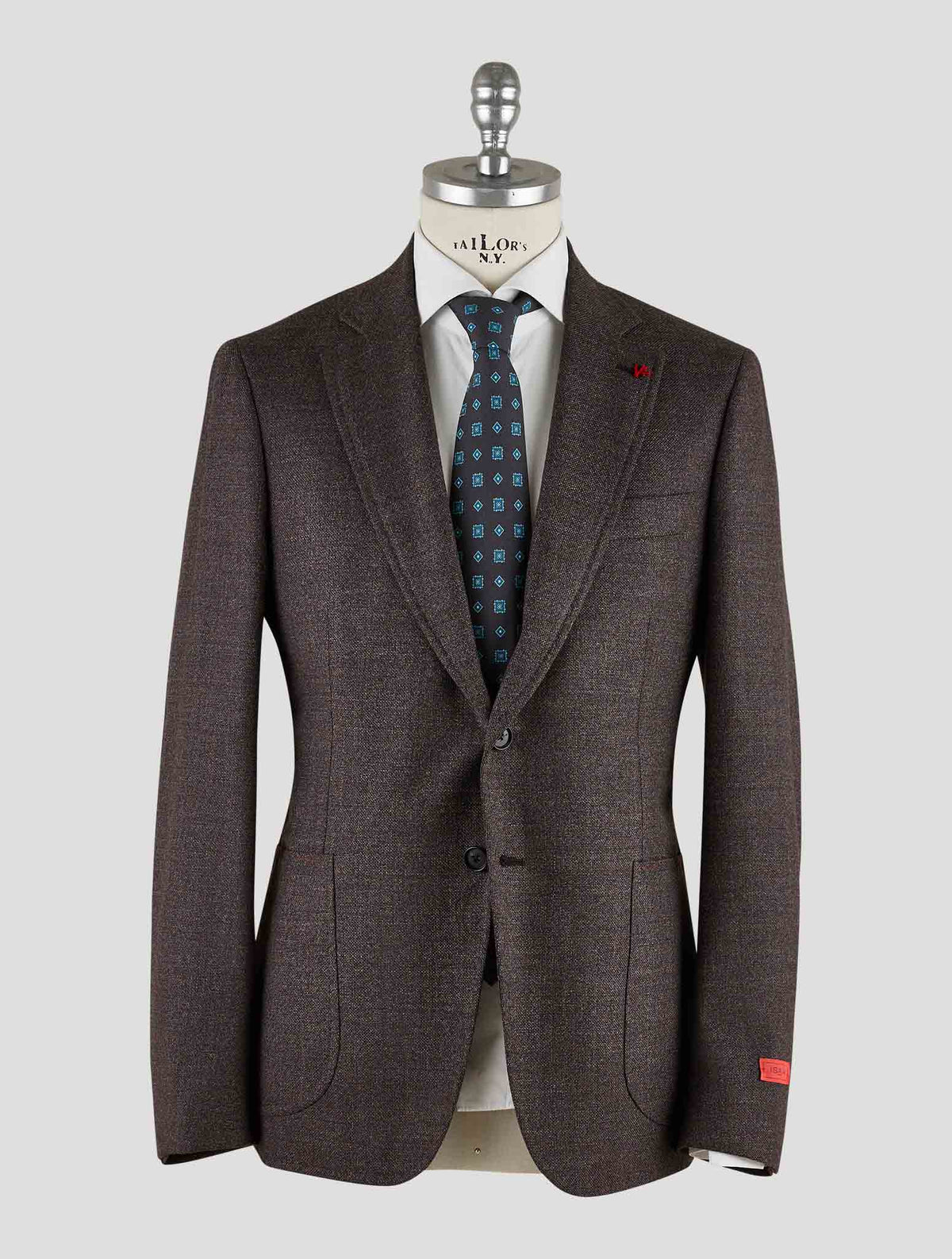 Isaia Dark Brown Wool Blazer Mod. Capri