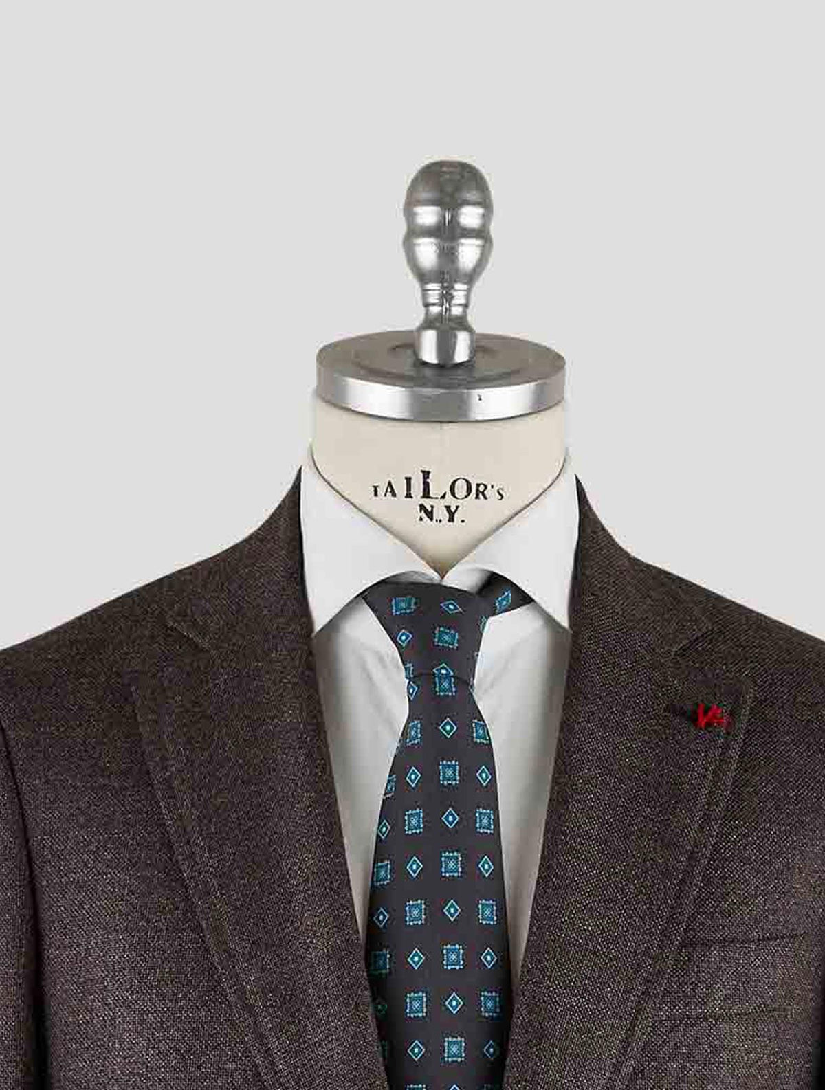 Isaia Dark Brown Wool Blazer Mod. Capri
