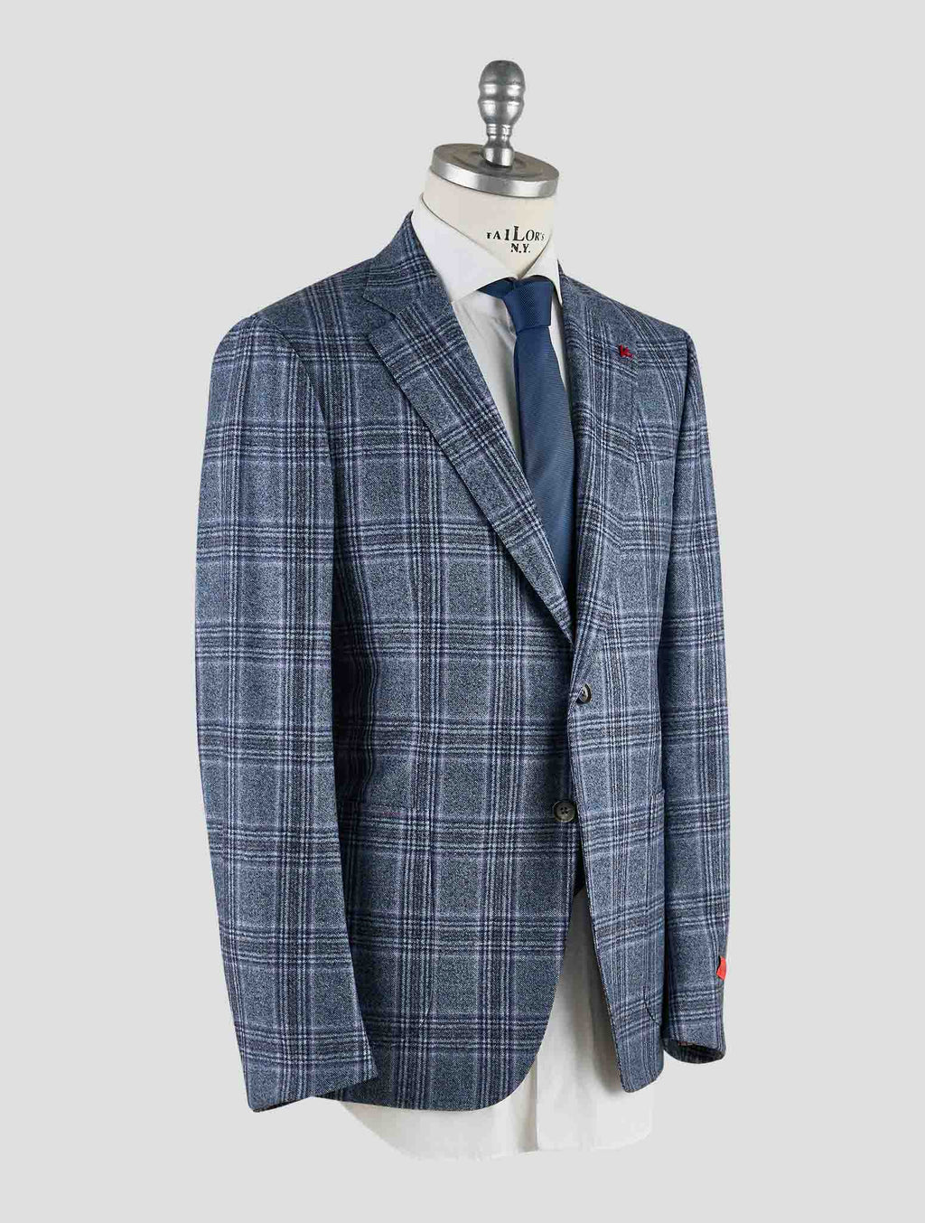 Isaia Blue Wool Blazer Mod. Capri