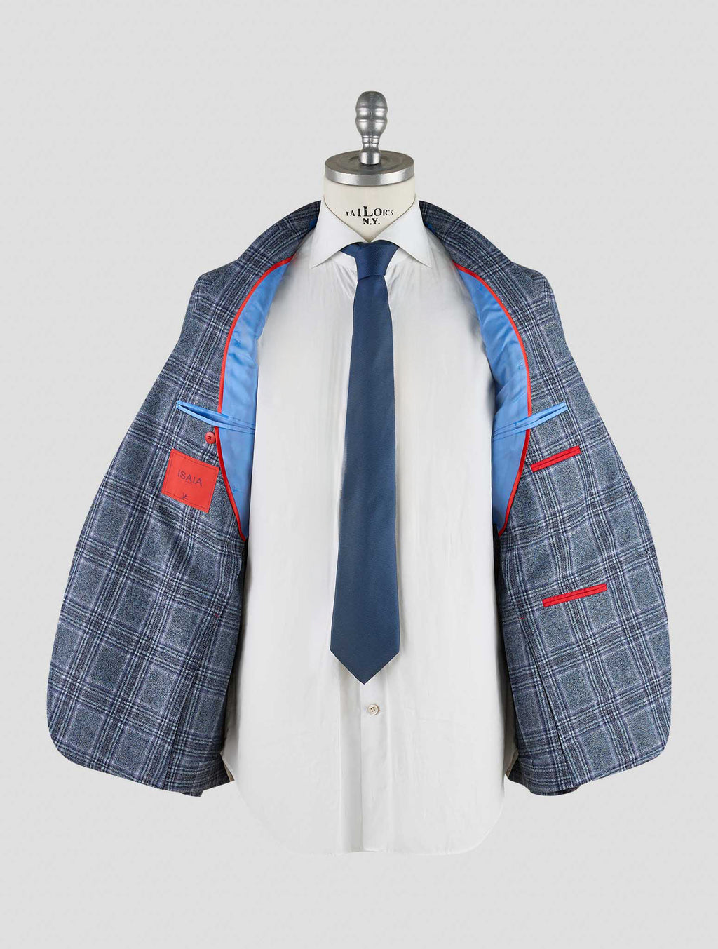 Isaia Blue Wool Blazer Mod. Capri