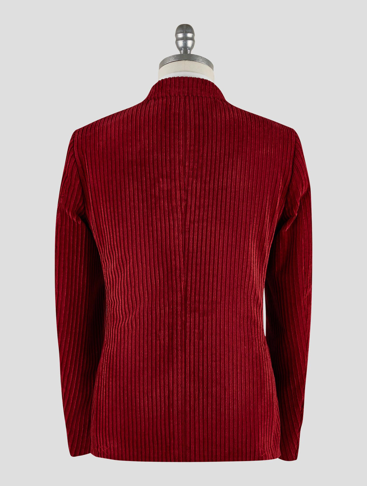 Isaia Red Cotton Velvet Blazer Mod. Capri