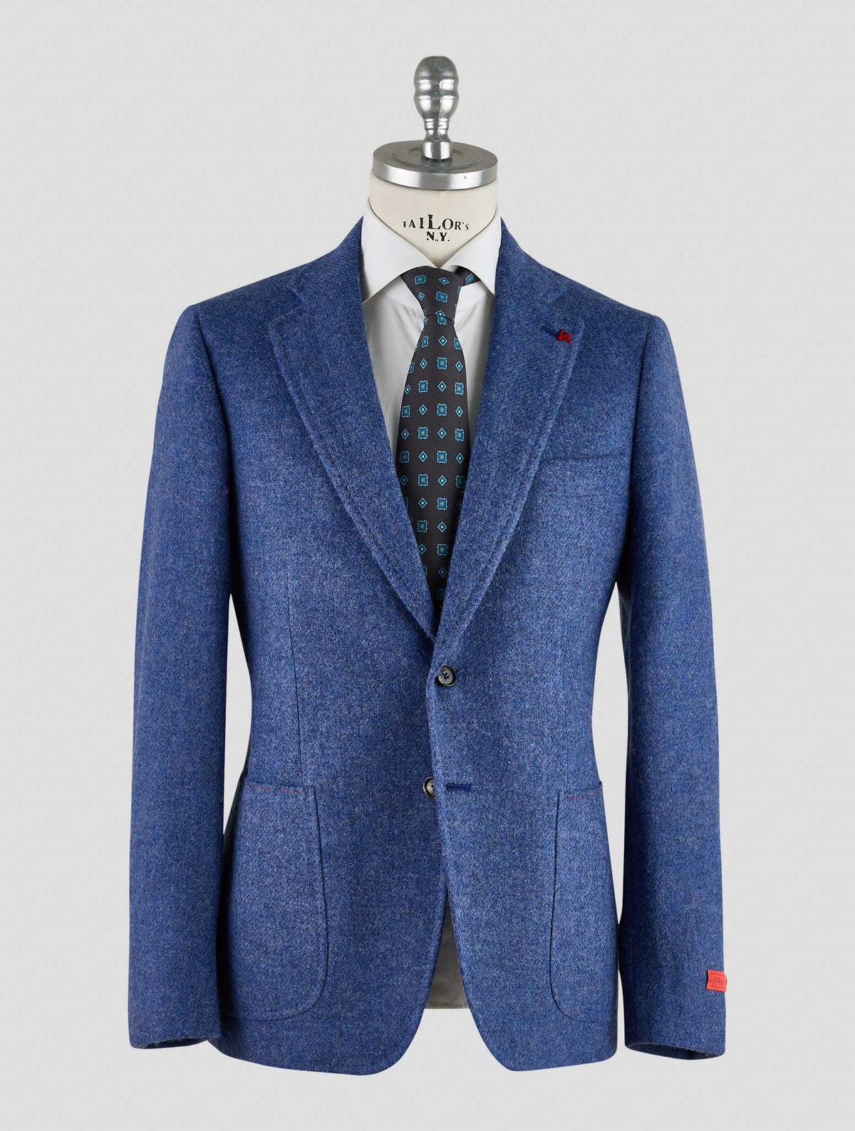 Isaia Blue Wool Blazer Mod. Capri