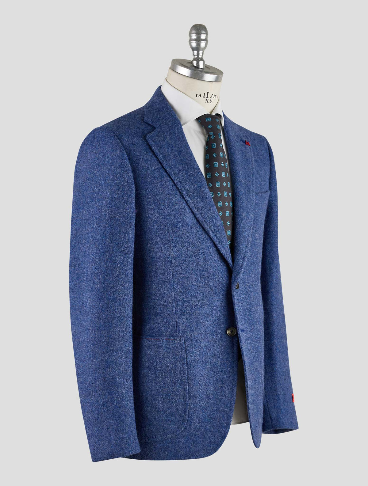 Isaia Blue Wool Blazer Mod. Capri
