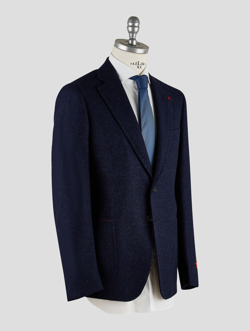 Isaia Dark Blue Wool Blazer Mod. Capri