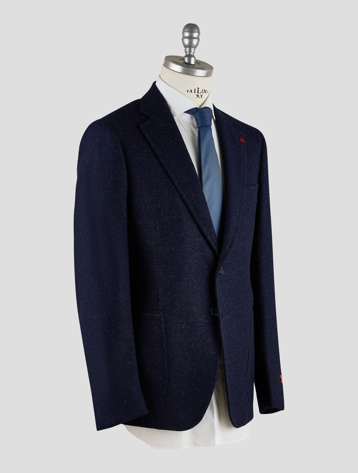 Isaia Dark Blue Wool Blazer Mod. Capri