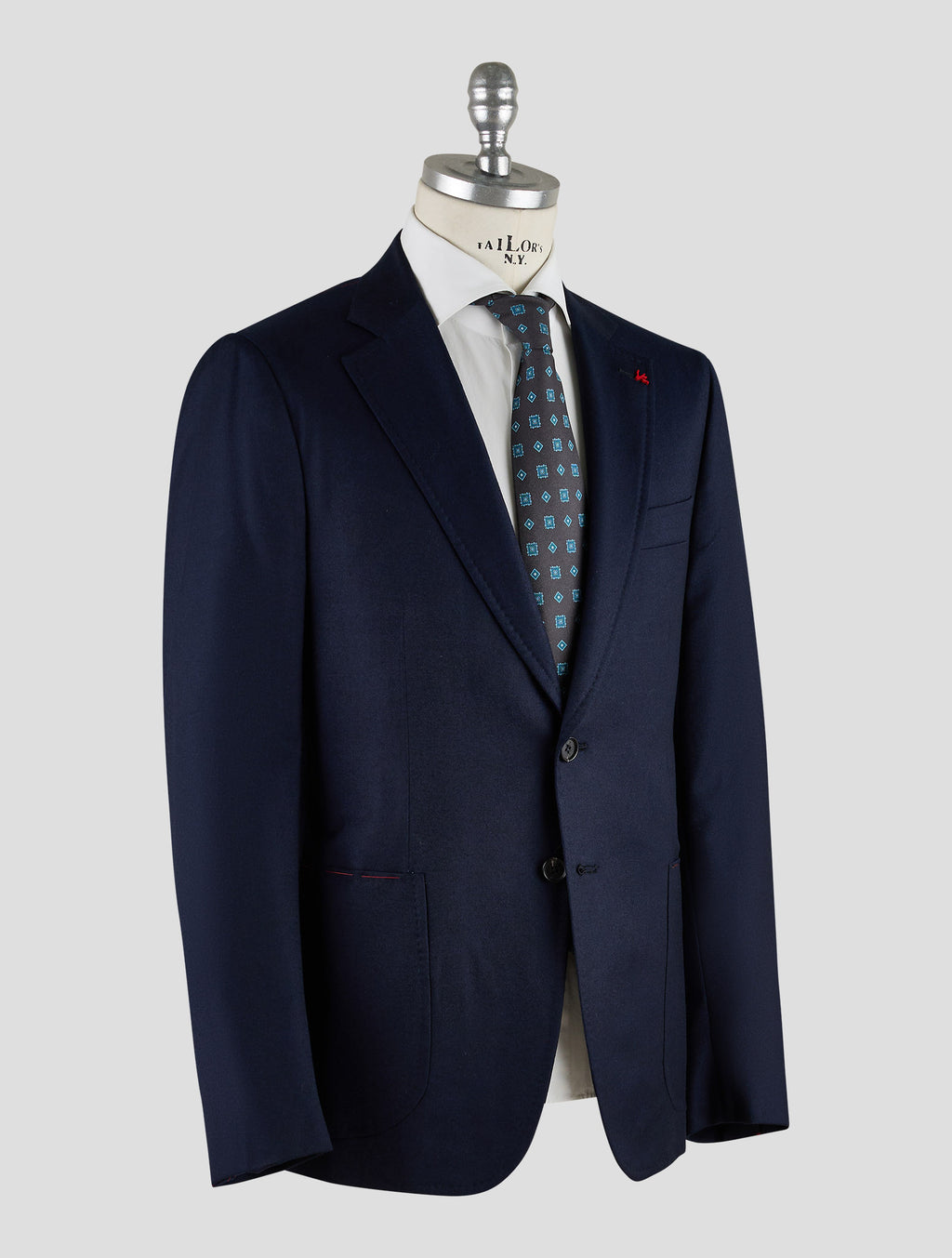 Isaia Dark Blue Wool Blazer Mod. Capri