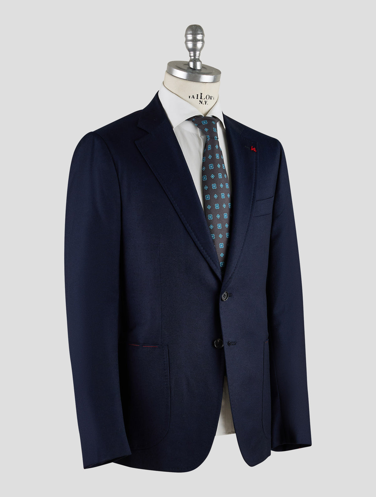 Isaia Dark Blue Wool Blazer Mod. Capri