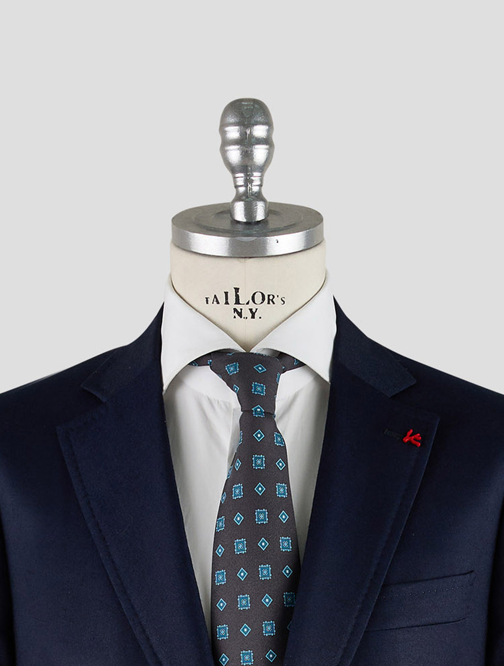 Isaia Dark Blue Wool Blazer Mod. Capri