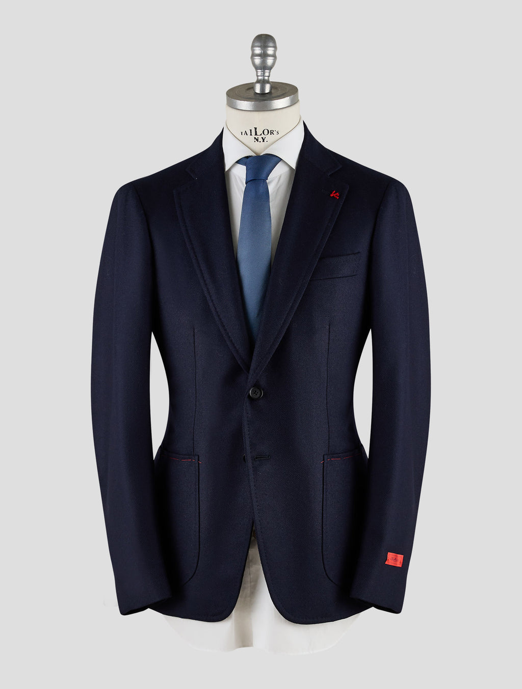 Isaia Dark Blue Wool Blazer Mod. Capri