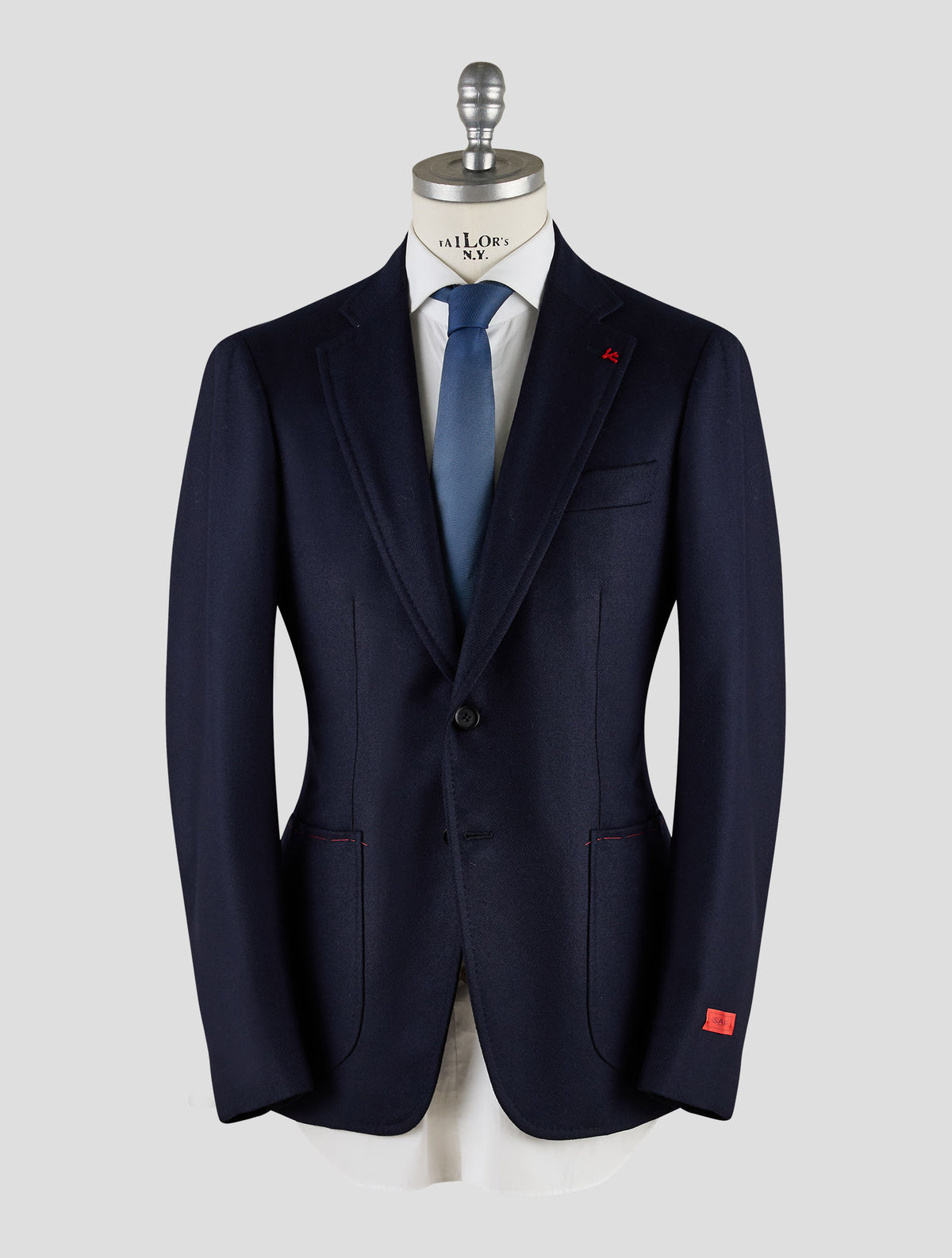 Isaia Dark Blue Wool Blazer Mod. Capri