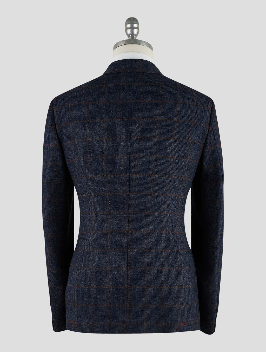 Isaia Blue Brown Wool Blazer