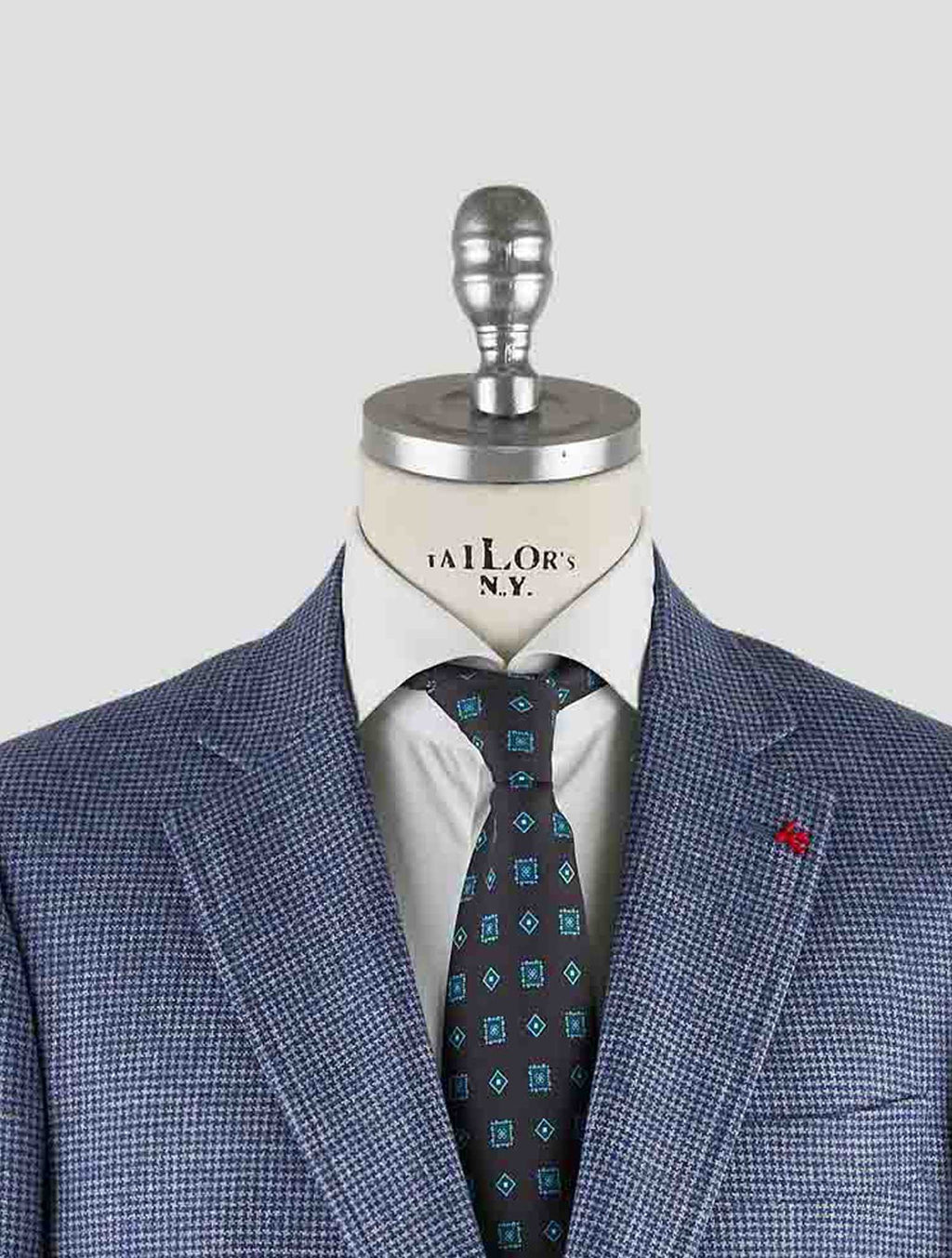 Isaia Blue Gray Wool Blazer Mod. Capri