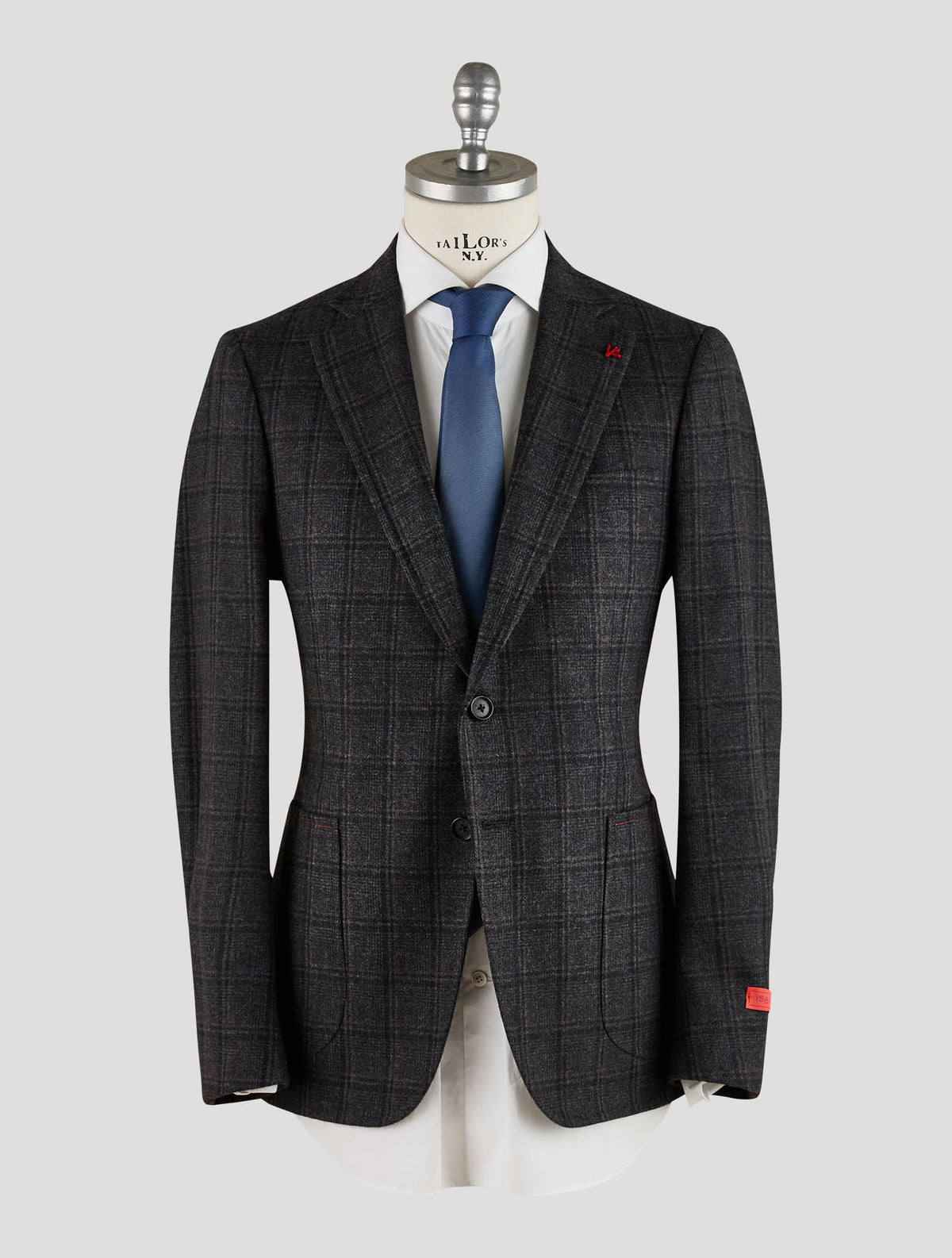 Isaia Dark Gray Wool Blazer