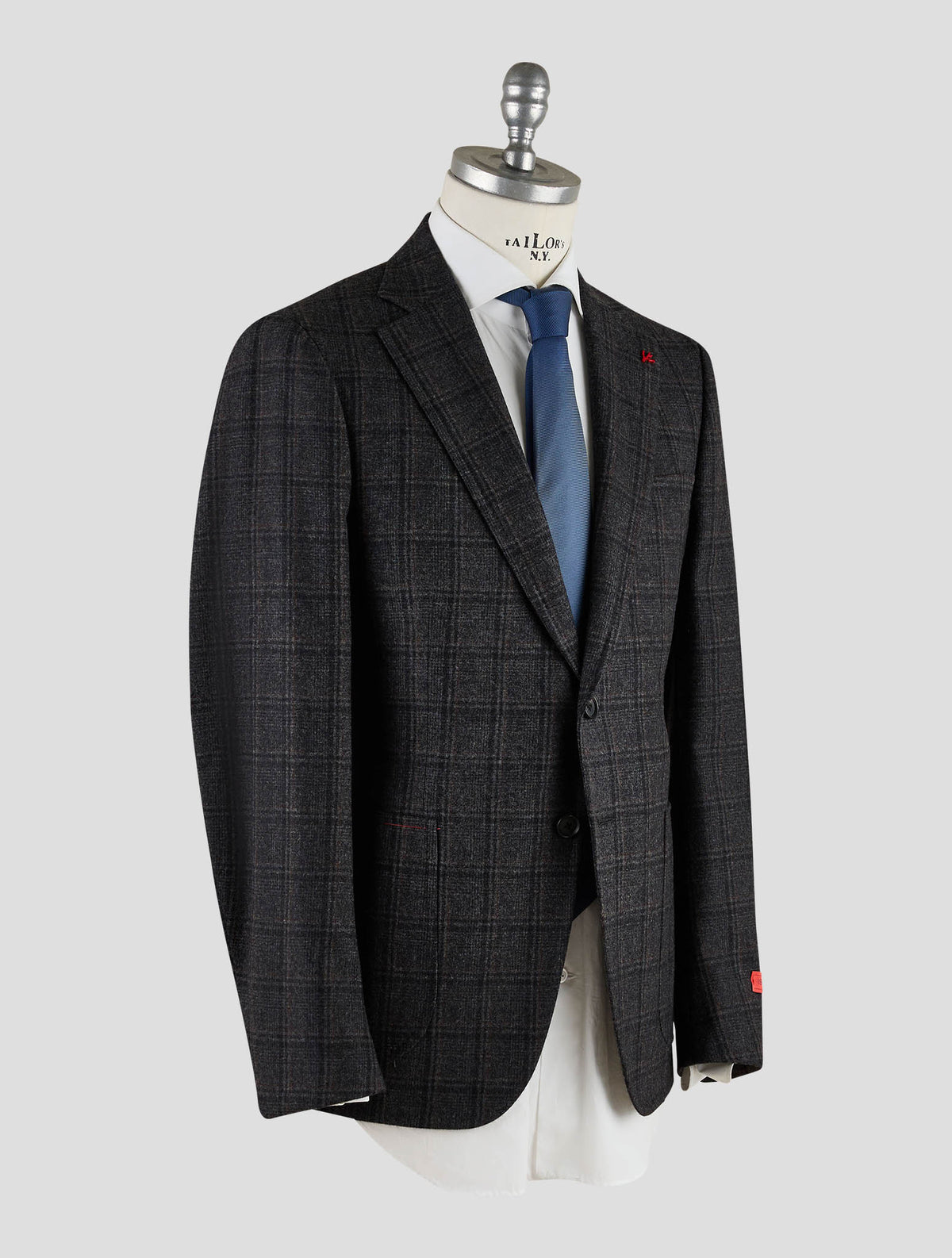 Isaia Dark Gray Wool Blazer