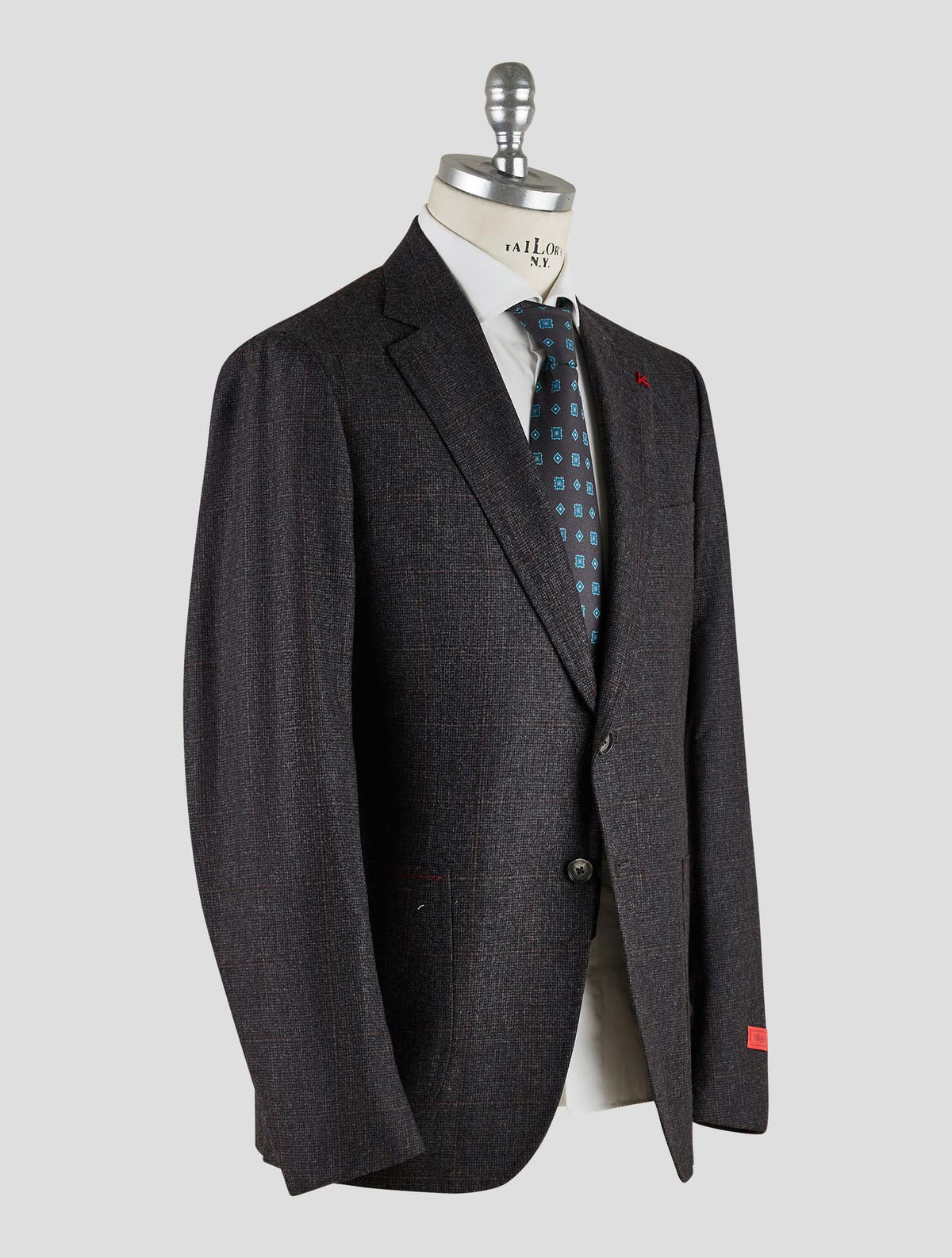 Isaia Dark Gray Wool Suit Mod.Capri