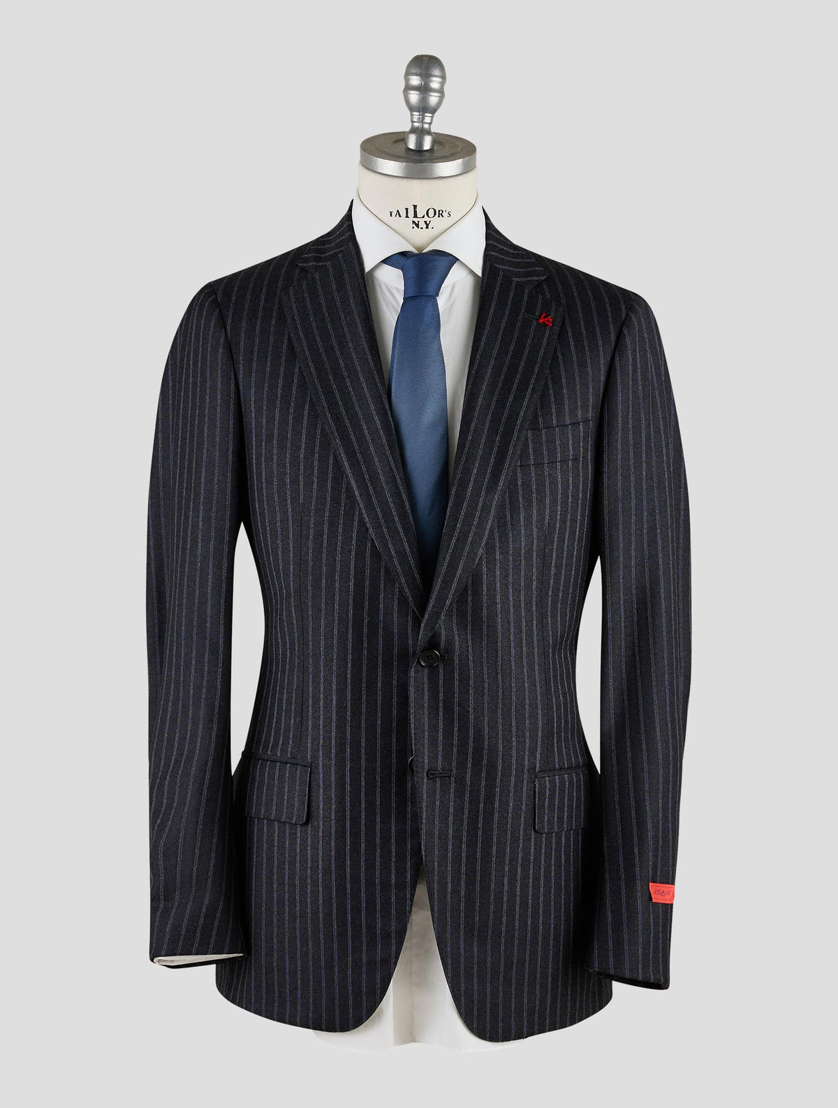 Isaia Dark Gray Wool Suit Mod. Capri