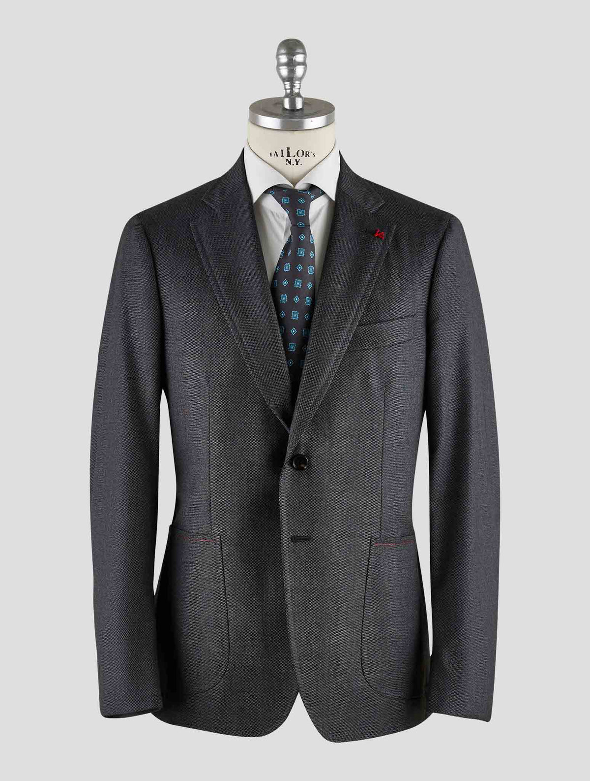 Isaia Dark Gray Wool Suit Mod. Capri