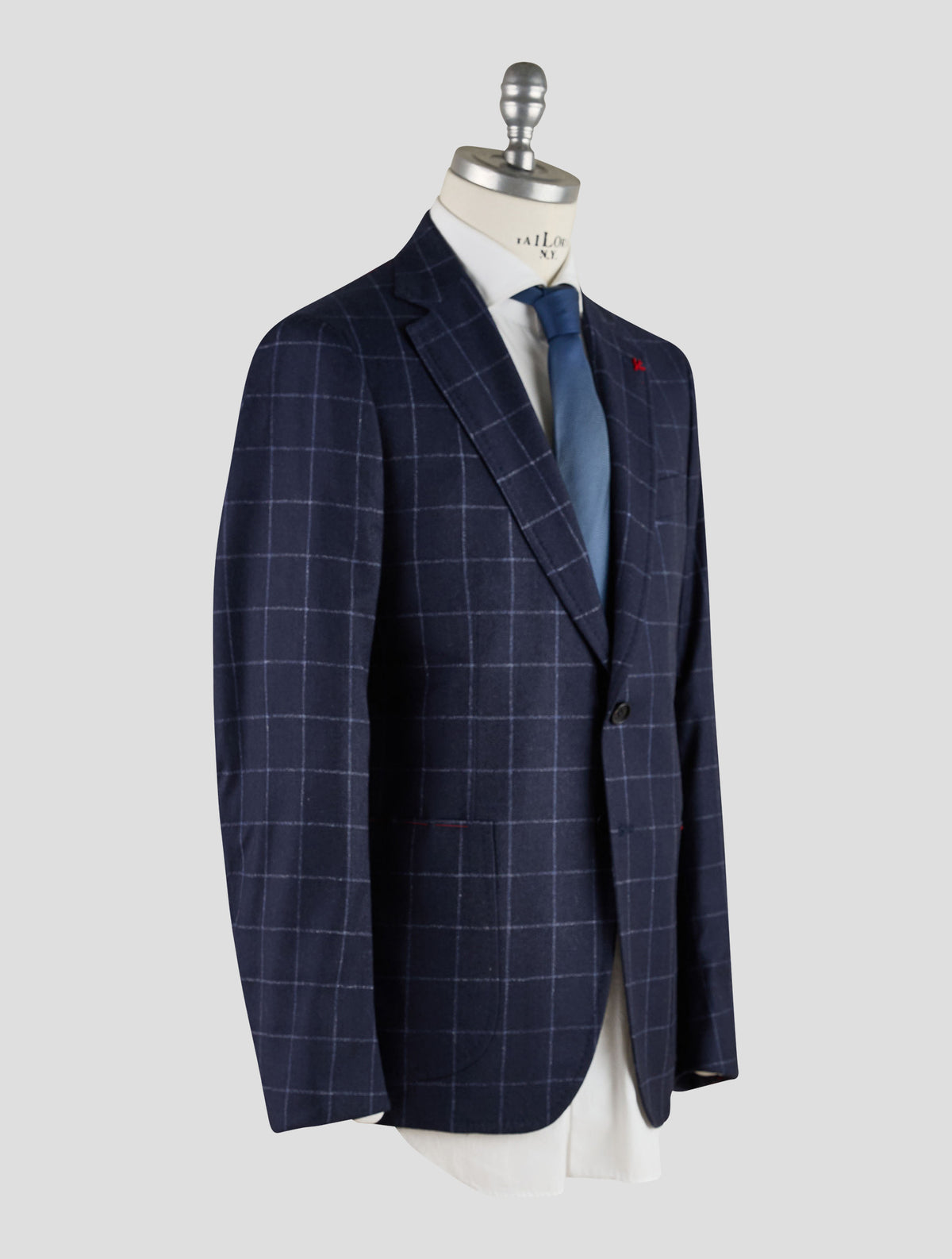 Isaia Dark Blue Wool Suit Mod. Capri
