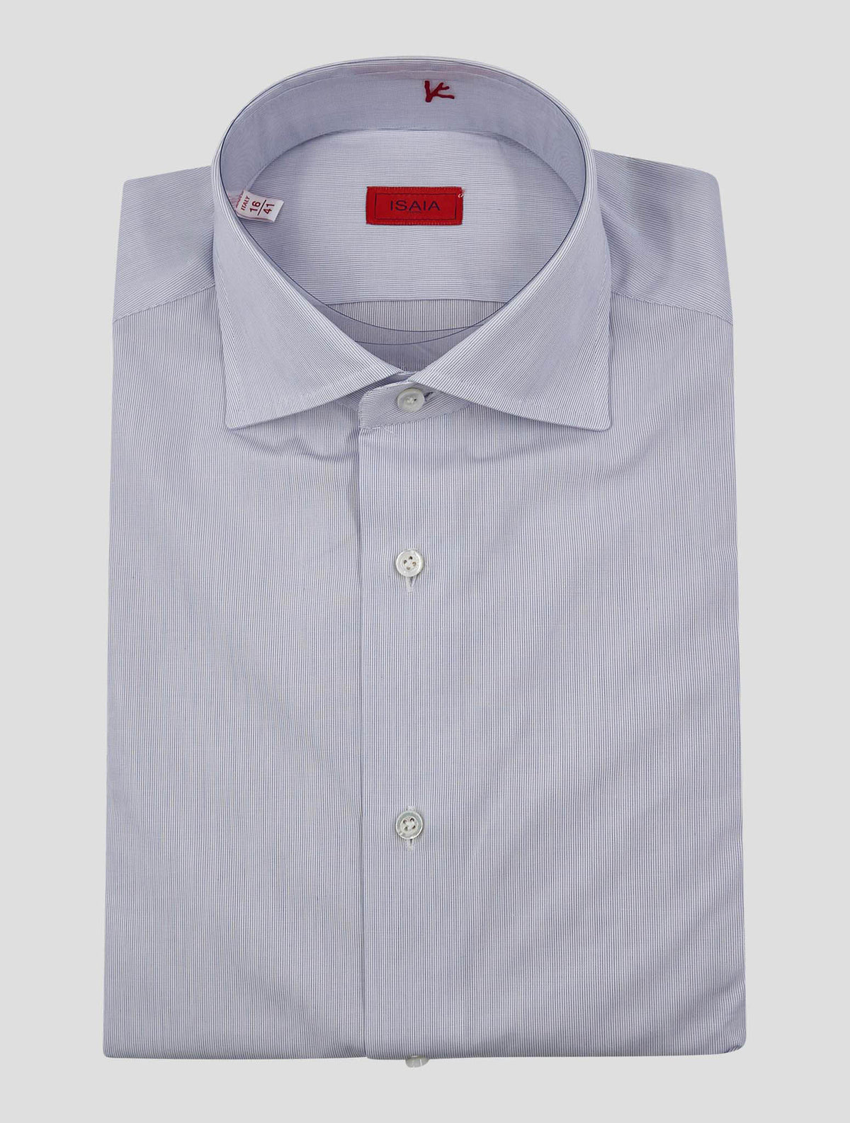 Isaia Light Blue Cotton Shirt